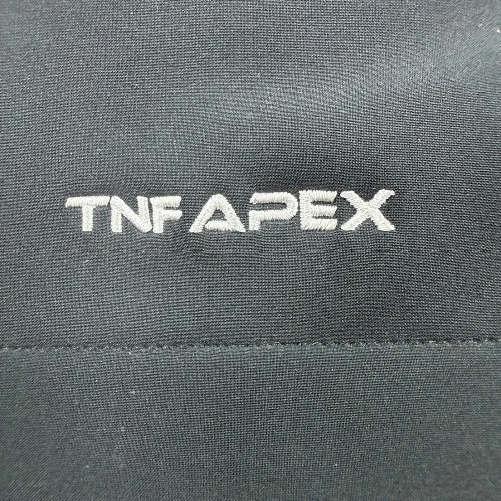 The North Face Mens Apex Bionic Softshell Vest Black Large Full Zip Fleece Lined